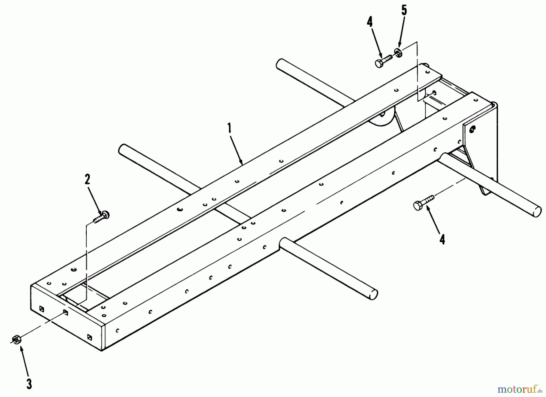  Toro Neu Mowers, Lawn & Garden Tractor Seite 2 A1-164201 (GT-1642) - Toro GT-1642 Twin 8-Speed Tractor, 1982 FRAME