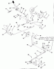 Toro A1-16B801 (GT-1600) - GT-1600 Twin 8-Speed Tractor, 1984 Ersatzteile CLUTCH, BRAKE AND SPEED CONTROL LINKAGE #1