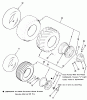 Toro A1-16B801 (GT-1600) - GT-1600 Twin 8-Speed Tractor, 1984 Ersatzteile WHEELS AND TIRES
