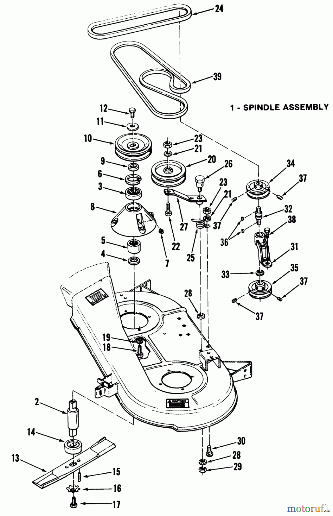 Toro Neu Mowers, Lawn & Garden Tractor Seite 2 A2-083201 (LT-832) - Toro LT-832 3-Speed Tractor, 1982 32 IN./81 CM MOWER SPINDLES LT-832, LT-1032