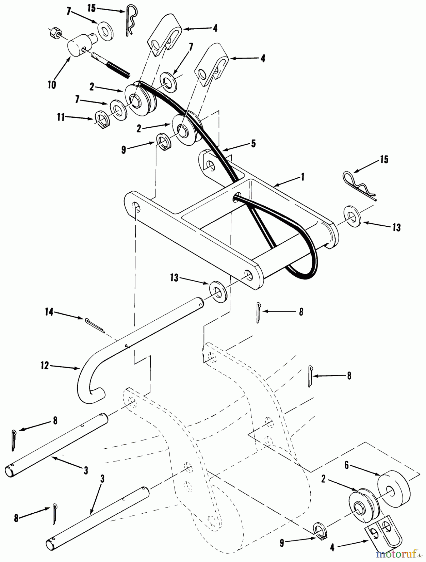 Toro Neu Mowers, Lawn & Garden Tractor Seite 2 A2-083201 (LT-832) - Toro LT-832 3-Speed Tractor, 1982 42 IN./107 CM MOWER FRONT MOUNT LT-1642