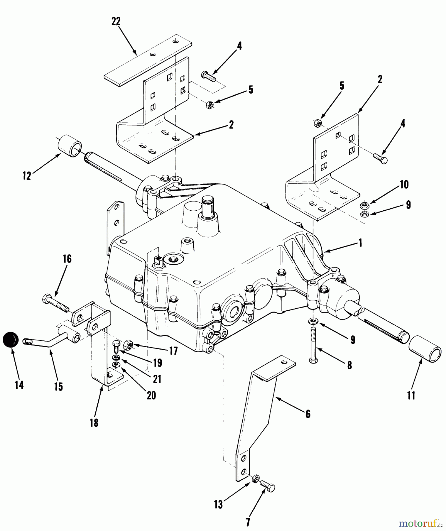  Toro Neu Mowers, Lawn & Garden Tractor Seite 2 A2-083201 (LT-832) - Toro LT-832 3-Speed Tractor, 1982 5-SPEED TRANSMISSION