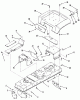 Toro A2-163701 (LT-1637) - LT-1637 Twin 5-Speed Tractor, 1982 Ersatzteile FRAME, SHEET METAL AND COVERS #2