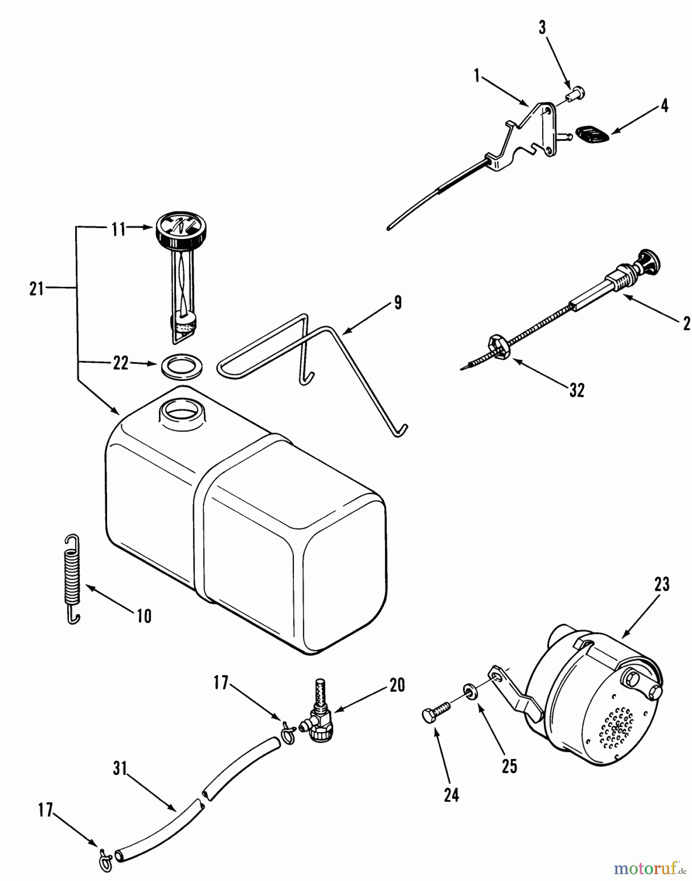 Toro Neu Mowers, Lawn & Garden Tractor Seite 2 A2-113701 (LT-1137) - Toro LT-1137 5-Speed Tractor, 1982 FUEL AND EXHAUST SYSTEMS