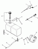 Toro A2-163701 (LT-1637) - LT-1637 Twin 5-Speed Tractor, 1982 Ersatzteile FUEL AND EXHAUST SYSTEMS