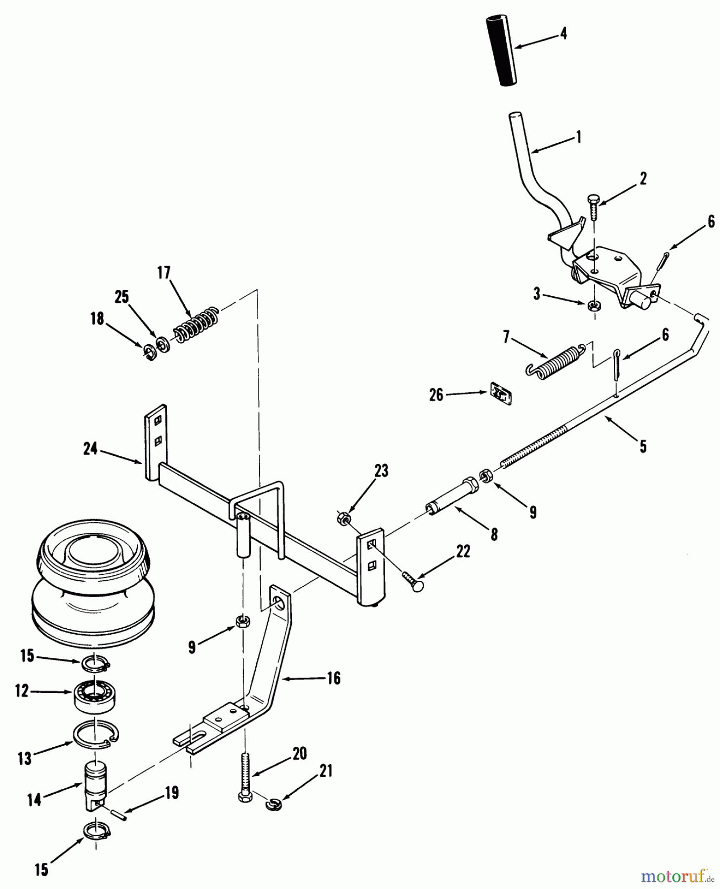  Toro Neu Mowers, Lawn & Garden Tractor Seite 2 A2-083201 (LT-832) - Toro LT-832 3-Speed Tractor, 1982 PTO CLUTCH