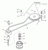 Toro A2-11BP01 (LT-1100) - LT-1100 5-Speed Tractor, 1984 Ersatzteile DRIVE BELT AND PULLEYS