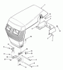 Toro A2-11BP01 (LT-1100) - LT-1100 5-Speed Tractor, 1984 Ersatzteile FRAME, SHEET METAL AND COVERS #1