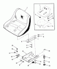 Toro A2-11BP01 (LT-1100) - LT-1100 5-Speed Tractor, 1984 Ersatzteile SEAT AND SUSPENSION