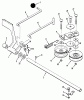 Toro A2-12KE02 (212-H) - 212-H Tractor, 1991 (1000001-1999999) Ersatzteile BRAKE & IDLER ASSEMBLY (212-H)
