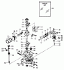 Toro A2-12KE02 (212-H) - 212-H Tractor, 1991 (1000001-1999999) Ersatzteile CRANKSHAFT AND CAMSHAFT