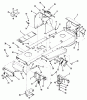 Toro A2-12KE02 (212-H) - 212-H Tractor, 1991 (1000001-1999999) Ersatzteile FRAME ASSEMBLY