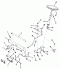 Toro A2-12KE02 (212-H) - 212-H Tractor, 1991 (1000001-1999999) Ersatzteile FRONT AXLE & STEERING ASSEMBLY