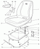 Toro A2-12KE02 (212-H) - 212-H Tractor, 1991 (1000001-1999999) Ersatzteile SEAT ASSEMBLY