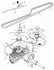 Toro A2-12KE02 (212-H) - 212-H Tractor, 1991 (1000001-1999999) Ersatzteile TRANSMISSION ASSEMBLY (212-H)