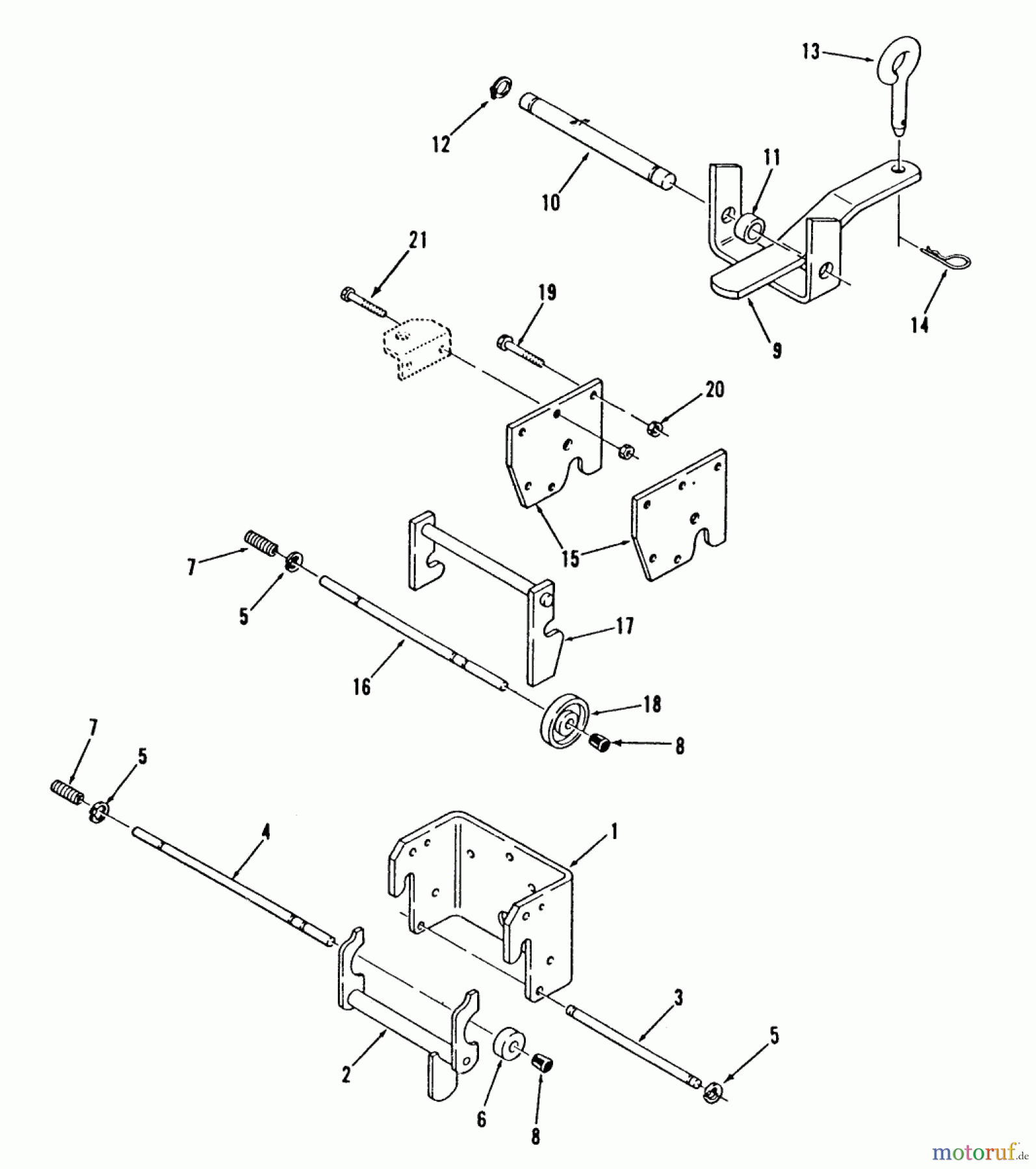 Toro Neu Mowers, Lawn & Garden Tractor Seite 2 B1-12R801 (512-D) - Toro 512-D 8-Speed Tractor, 1986 HITCHES