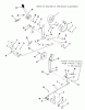 Toro E1-12K801 (312-8) - 312-8 Garden Tractor, 1988 Ersatzteile CLUTCH, BRAKE AND SPEED CONTROL LINKAGE