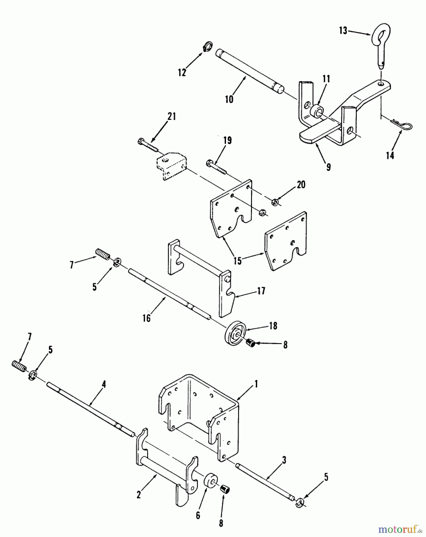 Toro Neu Mowers, Lawn & Garden Tractor Seite 2 E1-12K801 (312-8) - Toro 312-8 Garden Tractor, 1988 HITCHES