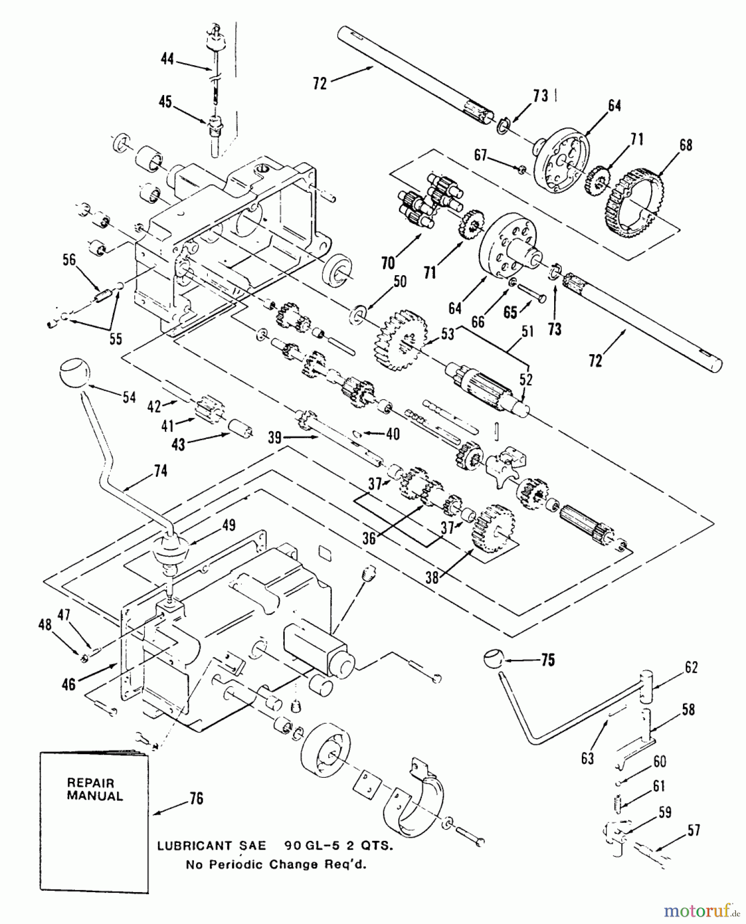  Toro Neu Mowers, Lawn & Garden Tractor Seite 2 E1-12K801 (312-8) - Toro 312-8 Garden Tractor, 1988 MECHANICAL TRANSMISSION-8-SPEED #2