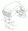 Toro E1-12K801 (312-8) - 312-8 Garden Tractor, 1988 Ersatzteile SHEET METAL AND COVERS #1
