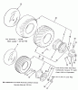Toro E1-12K801 (312-8) - 312-8 Garden Tractor, 1988 Ersatzteile WHEELS AND TIRES