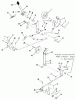 Toro B1-16O802 (316-8) - 316-8 Garden Tractor, 1989 Ersatzteile CLUTCH, BRAKE AND SPEED CONTROL LINKAGE