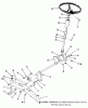 Toro B1-16O802 (316-8) - 316-8 Garden Tractor, 1989 Ersatzteile FRONT AXLE AND STEERING