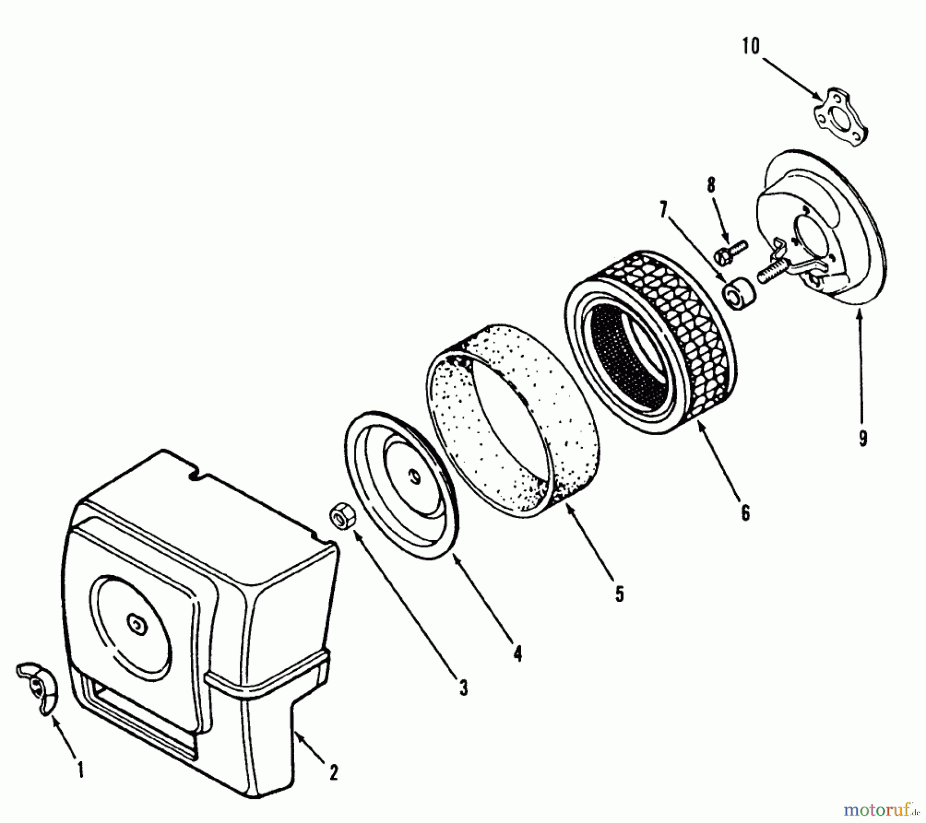 Toro Neu Mowers, Lawn & Garden Tractor Seite 2 R1-16O801 (316-8) - Toro 316-8 Garden Tractor, 1990 KOHLER AIR INTAKE