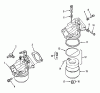 Toro B1-16O802 (316-8) - 316-8 Garden Tractor, 1989 Ersatzteile KOHLER CARBURETORS