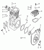 Toro B1-16O802 (316-8) - 316-8 Garden Tractor, 1989 Ersatzteile KOHLER CRANKCASE & CYLINDER HEAD