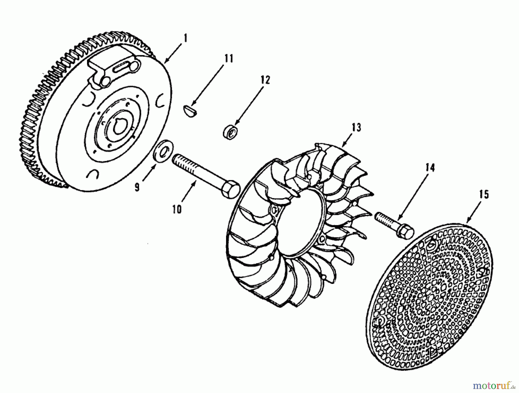 Toro Neu Mowers, Lawn & Garden Tractor Seite 2 R1-16O801 (316-8) - Toro 316-8 Garden Tractor, 1990 KOHLER FLYWHEEL