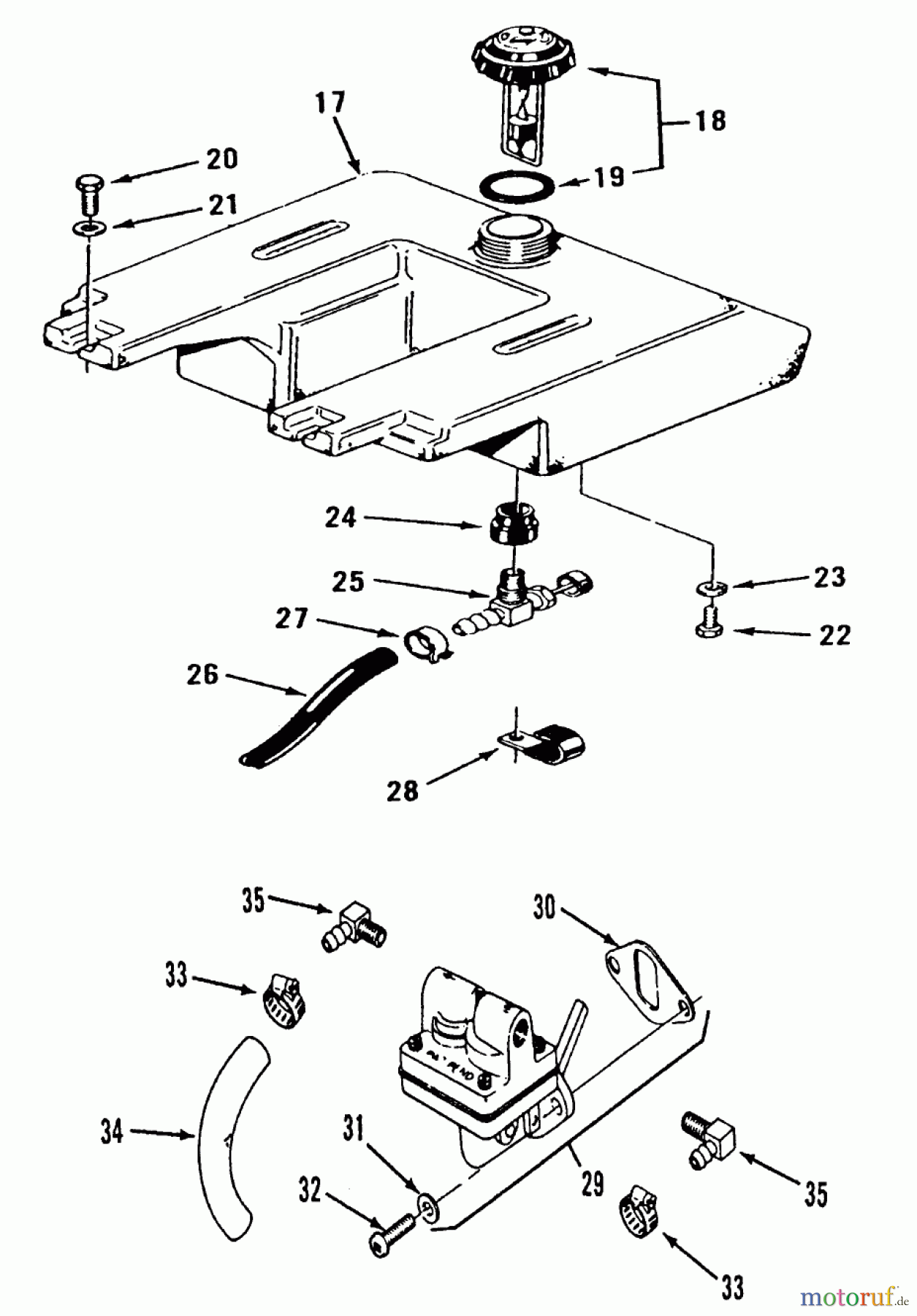 Toro Neu Mowers, Lawn & Garden Tractor Seite 2 R1-16O801 (316-8) - Toro 316-8 Garden Tractor, 1990 KOHLER FUEL SYSTEM