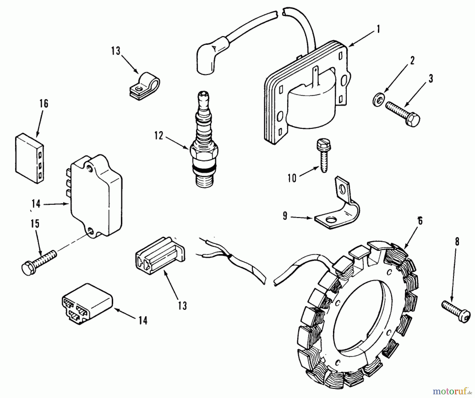 Toro Neu Mowers, Lawn & Garden Tractor Seite 2 R1-16O801 (316-8) - Toro 316-8 Garden Tractor, 1990 KOHLER IGNITION SYSTEM