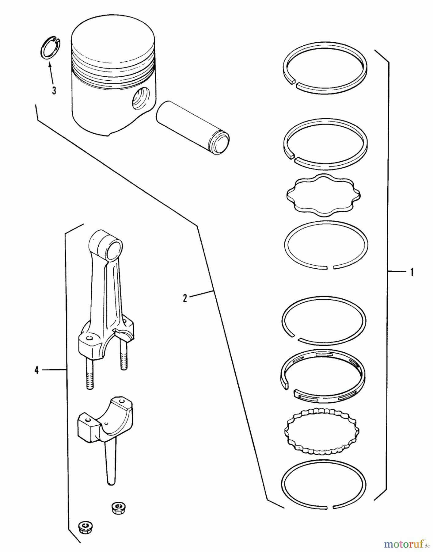 Toro Neu Mowers, Lawn & Garden Tractor Seite 2 B1-16O802 (316-8) - Toro 316-8 Garden Tractor, 1989 KOHLER PISTON & RINGS
