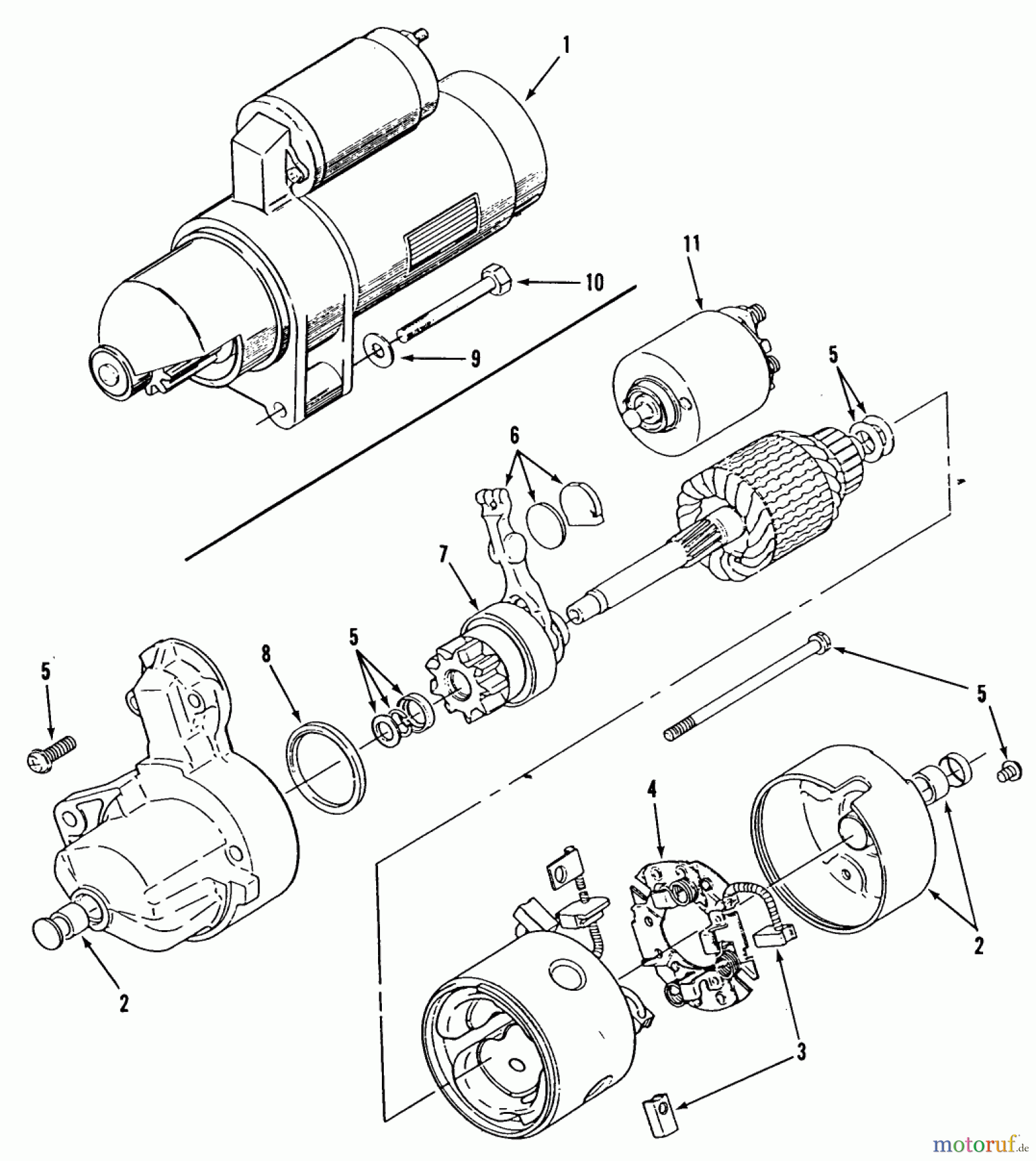 Toro Neu Mowers, Lawn & Garden Tractor Seite 2 R1-16O801 (316-8) - Toro 316-8 Garden Tractor, 1990 ONAN STARTER