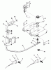 Toro B1-16O802 (316-8) - 316-8 Garden Tractor, 1989 Ersatzteile ONAN THROTTLE CHOKE AND FUEL CONTROL