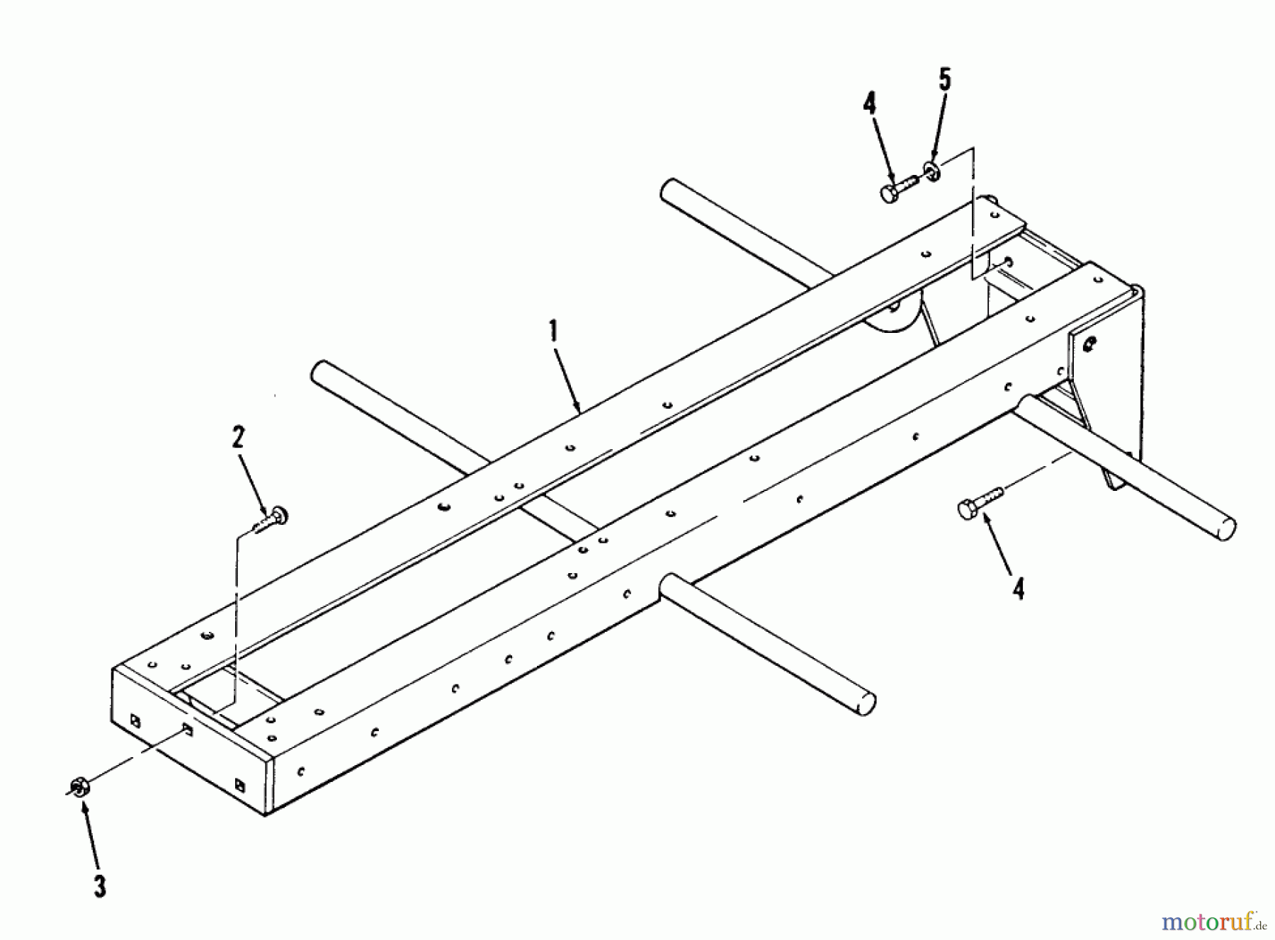  Toro Neu Mowers, Lawn & Garden Tractor Seite 2 E1-18OE01 (518-HE) - Toro 518-HE Automatic Garden Tractor, 1988 FRAME