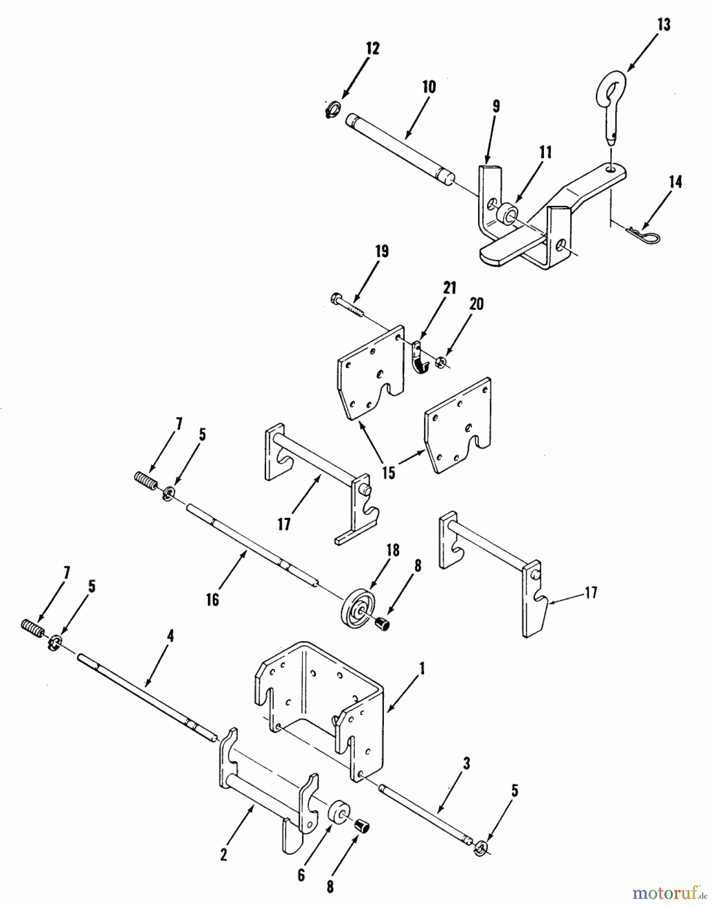  Toro Neu Mowers, Lawn & Garden Tractor Seite 2 E1-18OE01 (518-HE) - Toro 518-HE Automatic Garden Tractor, 1988 HITCHES