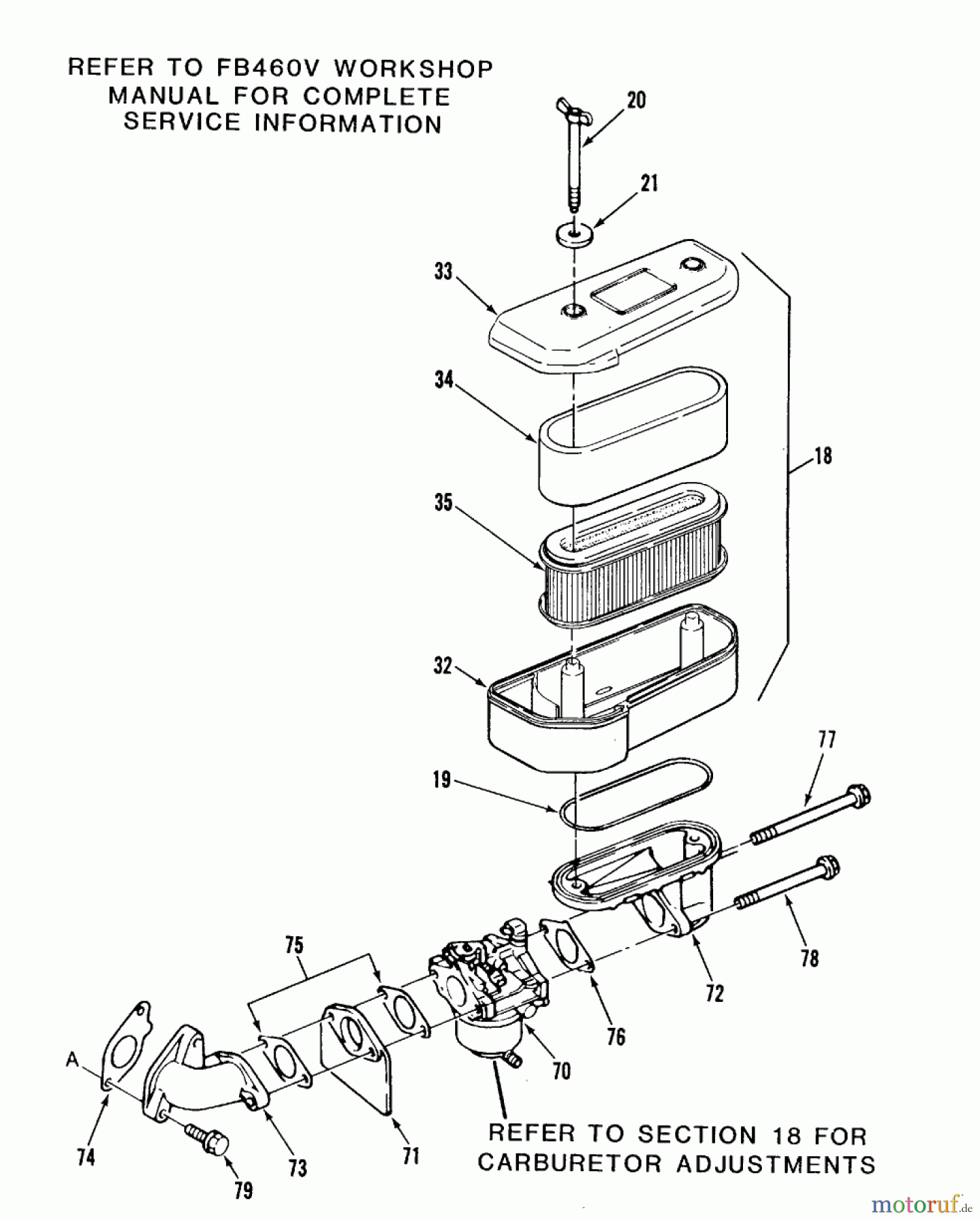  Toro Neu Mowers, Lawn & Garden Tractor Seite 2 E2-12K501 (212-5) - Toro 212-5 Tractor, 1988 AIR FILTER A CARBURETOR