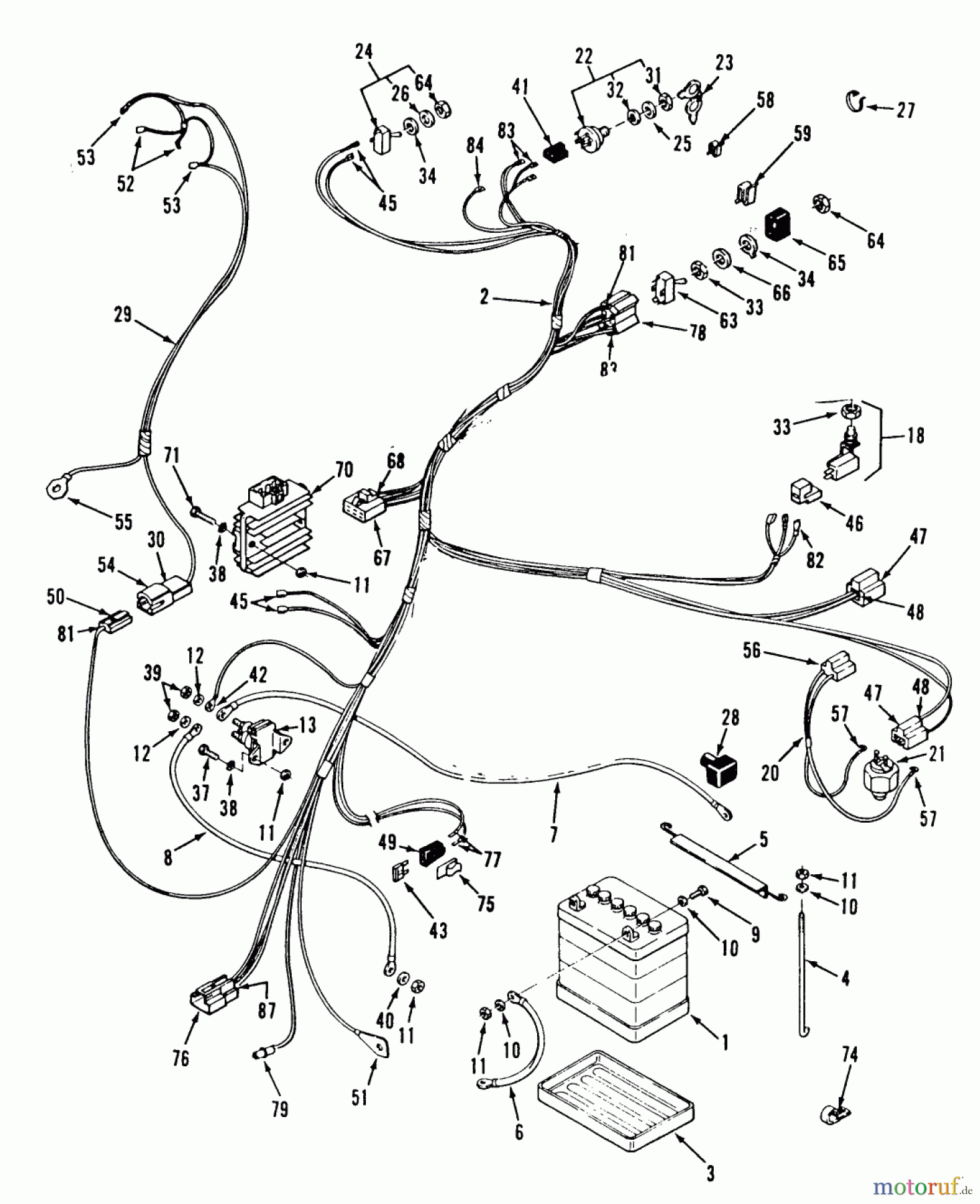  Toro Neu Mowers, Lawn & Garden Tractor Seite 2 E2-12K501 (212-5) - Toro 212-5 Tractor, 1988 ELECTRICAL SYSTEM