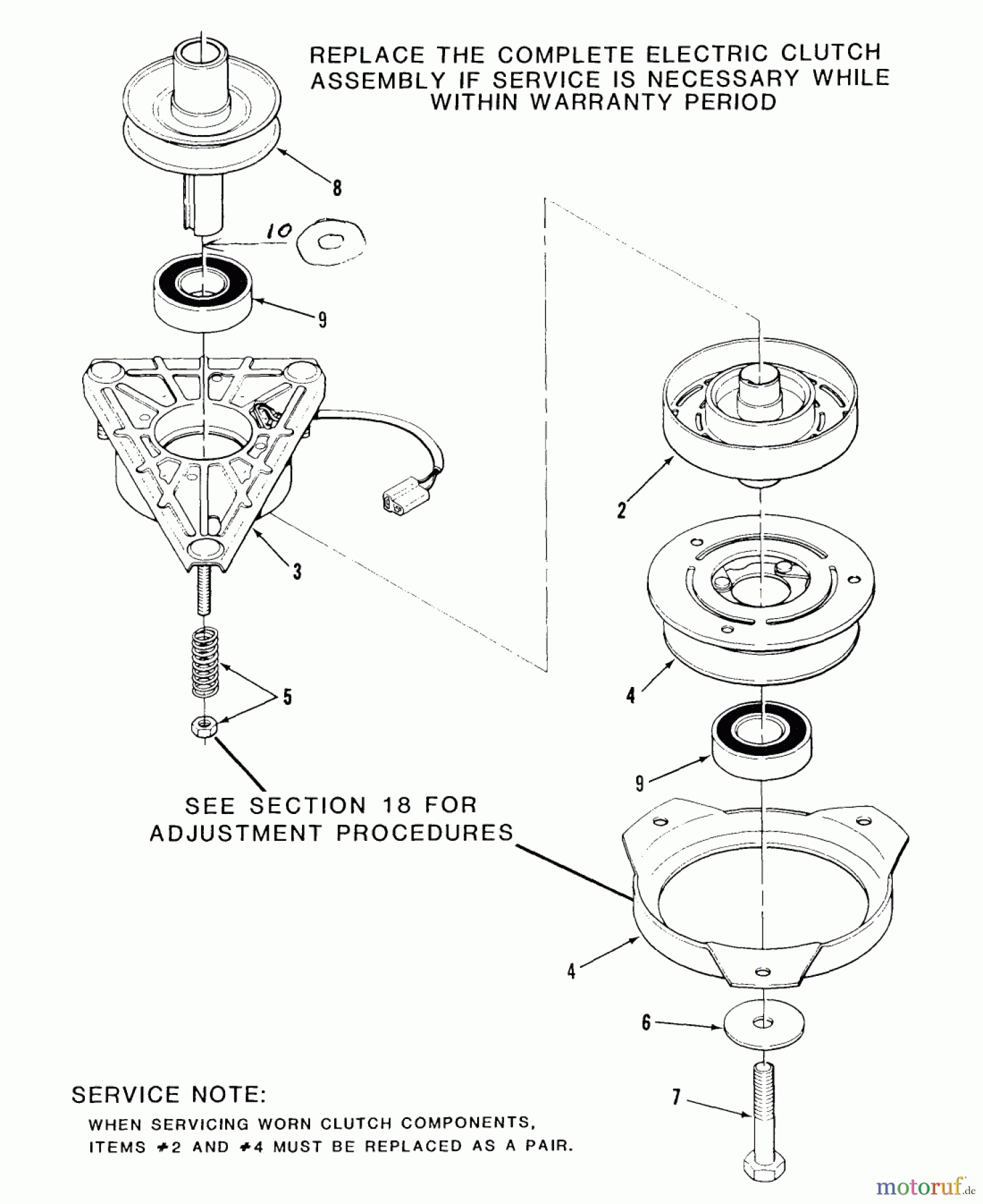  Toro Neu Mowers, Lawn & Garden Tractor Seite 2 E2-12K501 (212-5) - Toro 212-5 Tractor, 1988 ENGINE PULLEY AND PTO CLUTCH