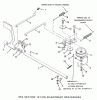 Toro R2-12K501 (212-5) - 212-5 Tractor, 1989 Ersatzteile BRAKE AND CLUTCH LINKAGE-MECHANICAL TRANSMISSION