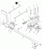Toro R2-12K501 (212-5) - 212-5 Tractor, 1989 Ersatzteile HYDROSTATIC TRANSAXLE BRAKE AND IDLER LINKAGE
