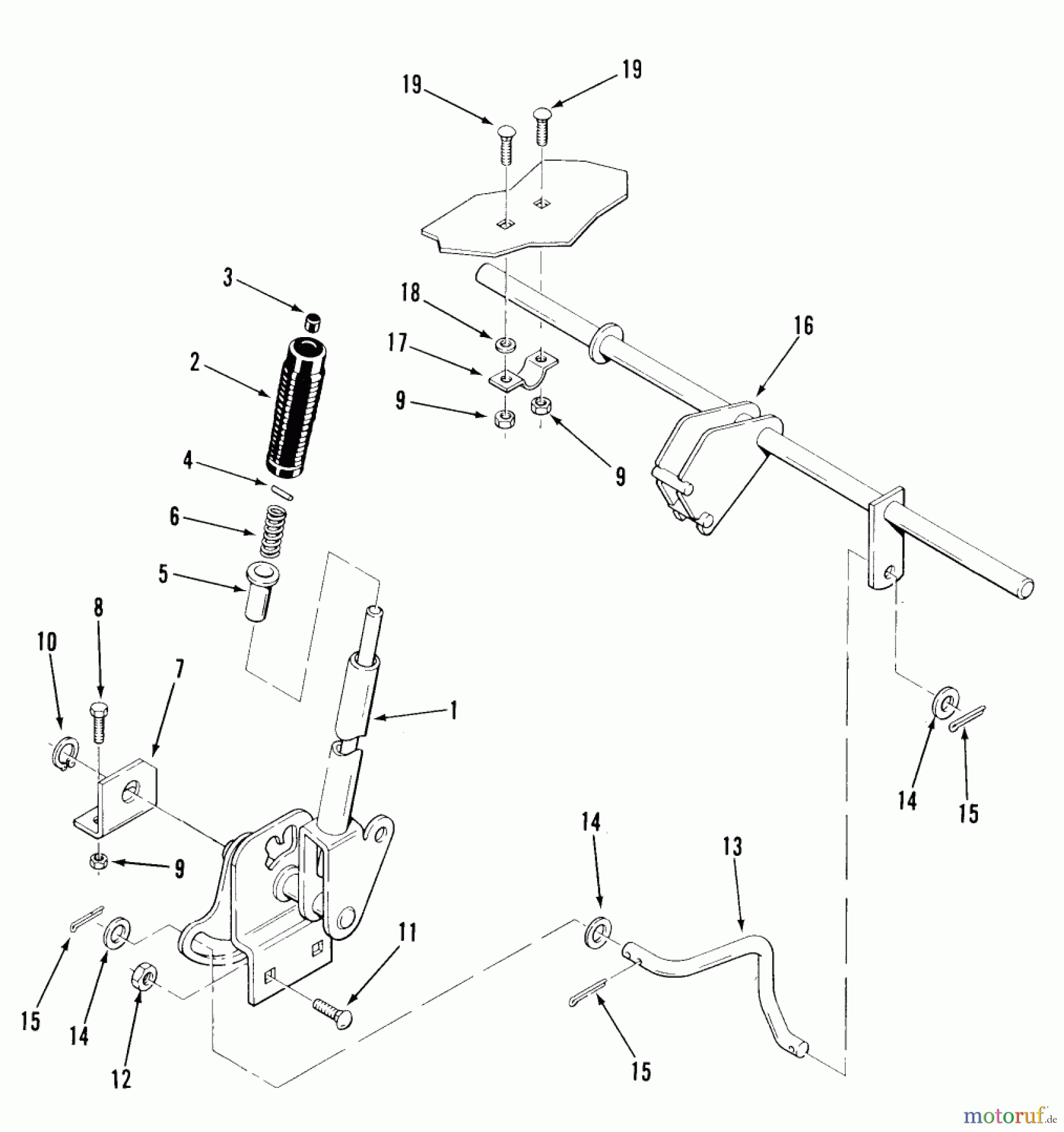  Toro Neu Mowers, Lawn & Garden Tractor Seite 2 E2-17K501 (227-5) - Toro 227-5 Tractor, 1988 ATTACHMENT LIFT