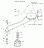 Toro E2-17K501 (227-5) - 227-5 Tractor, 1988 Ersatzteile DRIVE BELT AND PULLEYS