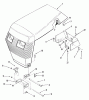 Toro E2-17K501 (227-5) - 227-5 Tractor, 1988 Ersatzteile FRAME, SHEET METAL AND COVERS #1