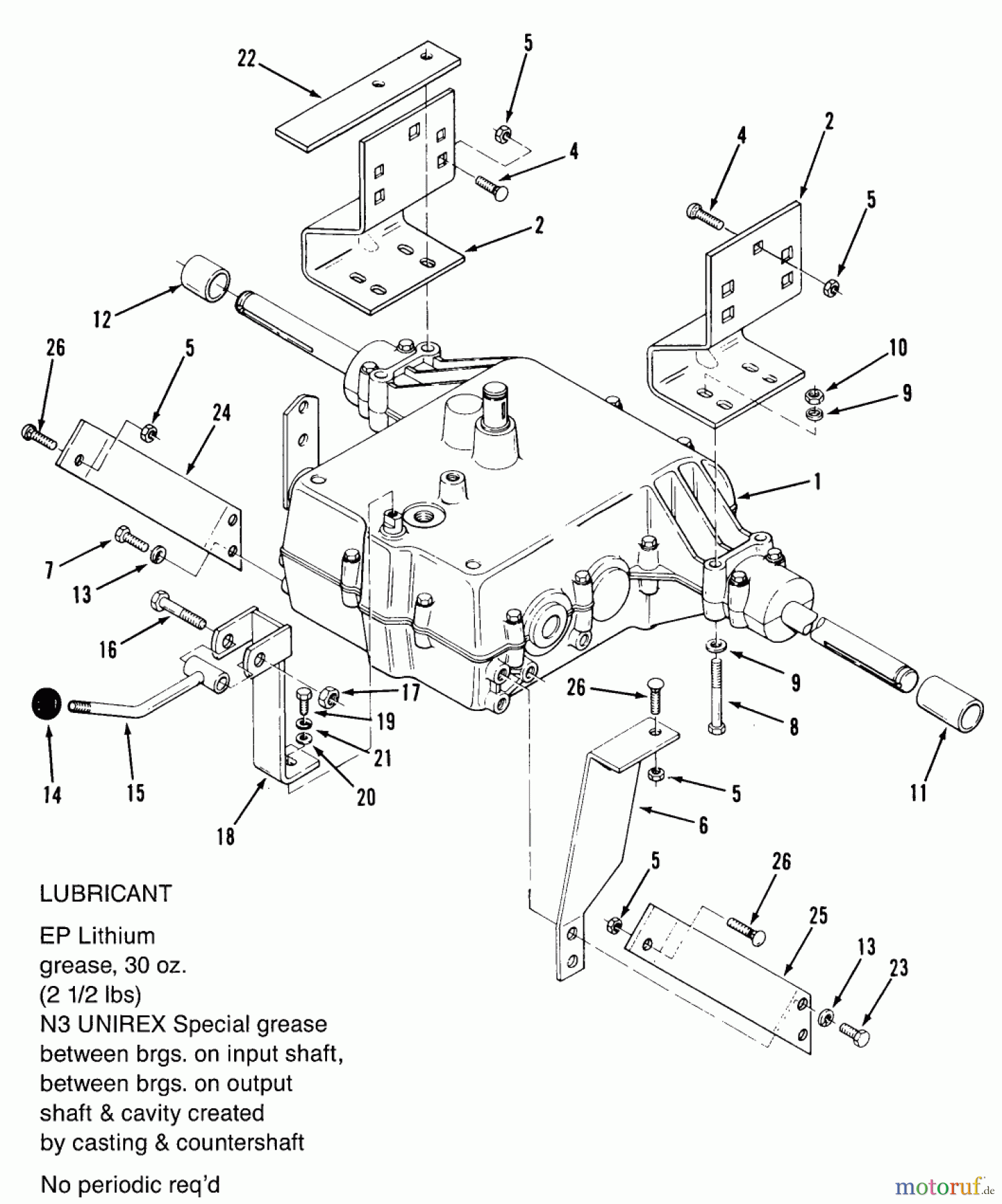  Toro Neu Mowers, Lawn & Garden Tractor Seite 2 E2-17K502 (227-5) - Toro 227-5 Tractor, 1989 5-SPEED TRANSMISSION