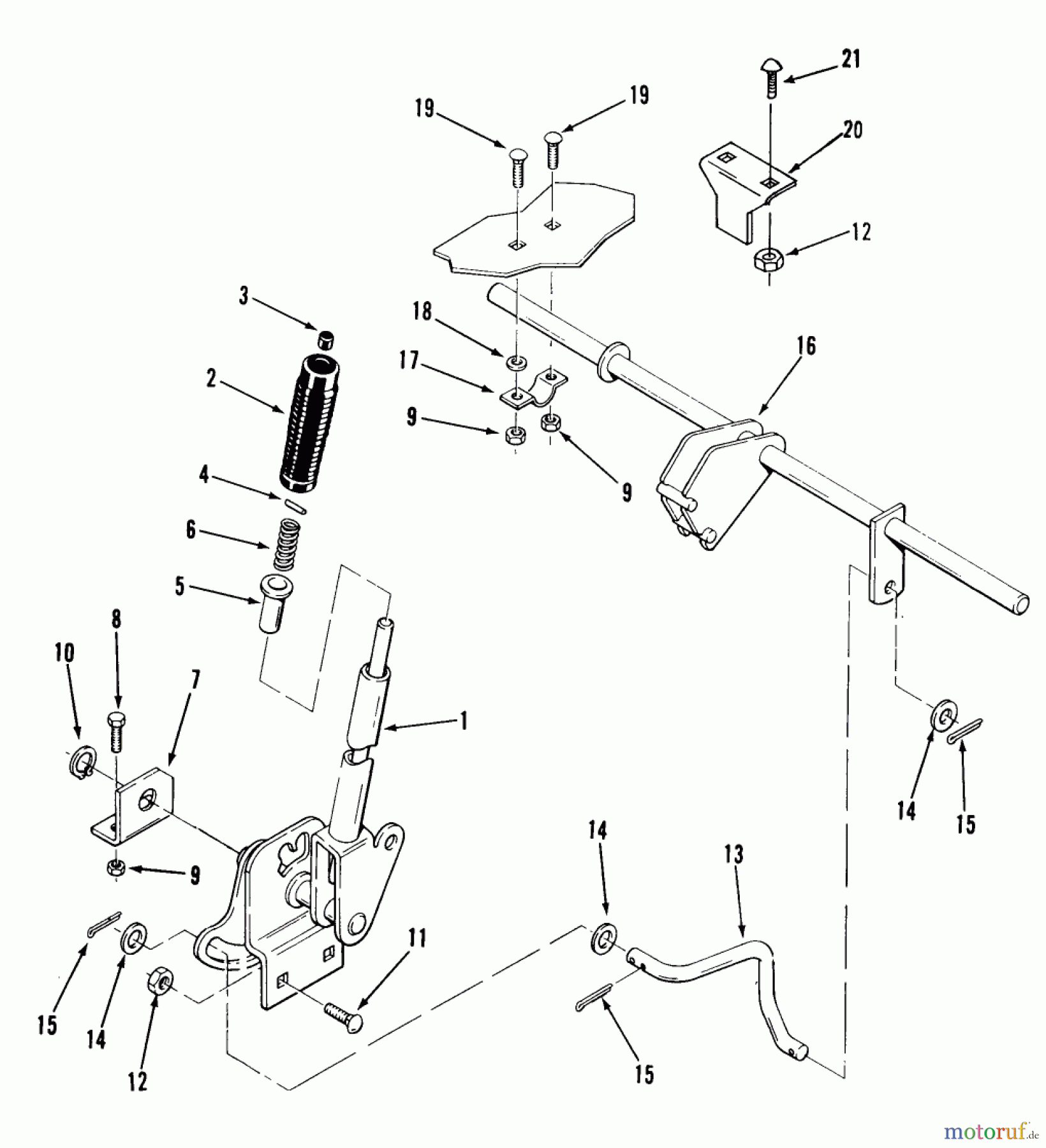  Toro Neu Mowers, Lawn & Garden Tractor Seite 2 E2-17K502 (227-5) - Toro 227-5 Tractor, 1989 ATTACHMENT LIFT