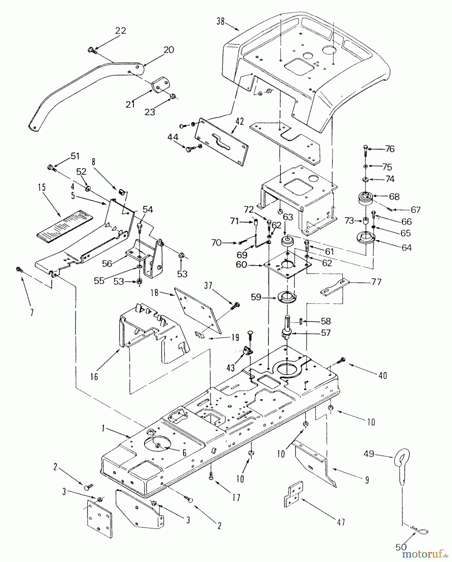  Toro Neu Mowers, Lawn & Garden Tractor Seite 2 E2-17K502 (227-5) - Toro 227-5 Tractor, 1989 FRAME, SHEET METAL AND COVERS (CONT-D)
