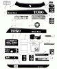 Toro R1-16O802 (316-8) - 316-8 Garden Tractor, 1990 Ersatzteile DECALS